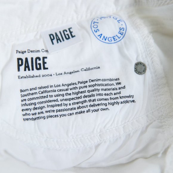 PAIGE | White Skyline Ankle Peg Jeans (Size 30) - Picture 8 of 8